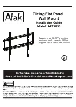 Preview for 1 page of Atak AXT2650 Installation Manual