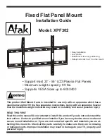 Atak XPF302 Installation Manual предпросмотр