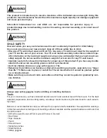 Preview for 2 page of Atak XPF302 Installation Manual