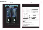 ATake DANCING WATER SPEAKERS User Manual предпросмотр