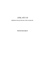 Atal ATC-10 Instruction Manual preview