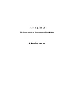 Atal ATD-06 Instruction Manual предпросмотр