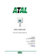 Preview for 1 page of Atal EPD-TRHP-INT Manual