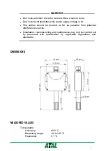 Предварительный просмотр 3 страницы Atal TRA-102ND-E Manual