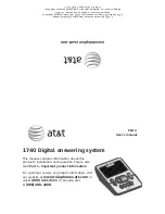 Предварительный просмотр 1 страницы AT&T 1740 User Manual