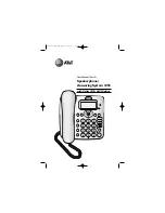 Предварительный просмотр 1 страницы AT&T 1855 - AT&T Corded Phone User Manual