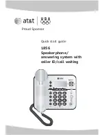 AT&T 1856 - Corded Speakerphone Quick Start Manual предпросмотр