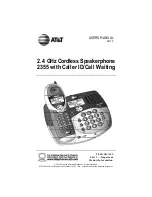 Предварительный просмотр 1 страницы AT&T 2355 User Manual