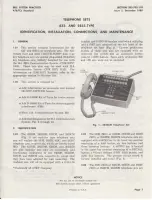 Предварительный просмотр 1 страницы AT&T 2833 Series Identification, Installation, Connections, And Maintenance