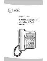 AT&T 2909 - AT&T - Corded Speakerphone Quick Start Manual предпросмотр