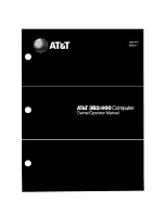 Предварительный просмотр 1 страницы AT&T 3B2/400 Owner'S/Operator'S Manual