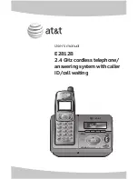 Preview for 1 page of AT&T 80-5973-00 -  E2812B - 2.4 GHz Digital Cordless Dual Handset Phone User Manual