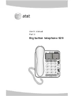 Preview for 1 page of AT&T 929 User Manual