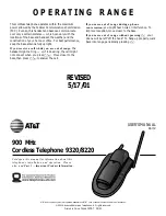 Preview for 1 page of AT&T 9320/8220 User Manual