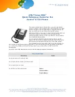 Предварительный просмотр 1 страницы AT&T Aastra 6731i Quick Reference Manual