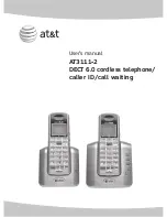 Preview for 1 page of AT&T AT3111-2 User Manual