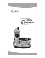 AT&T AT5872 Quick Start Manual предпросмотр