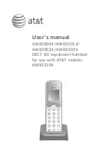 AT&T AWX20004 User Manual preview