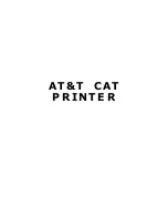 AT&T CAT PRINTER Manual preview