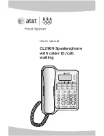 Предварительный просмотр 1 страницы AT&T CL2909 User Manual