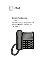 AT&T CL2940 Quick Start Manual предпросмотр