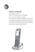 AT&T CL80107 User Manual preview