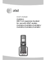 AT&T CL80111 User Manual preview