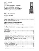 Предварительный просмотр 4 страницы AT&T CL80111 User Manual