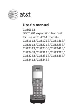 Preview for 1 page of AT&T CL80113 User Manual