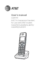 AT&T CL80119 User Manual предпросмотр