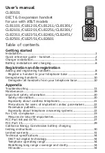 Preview for 4 page of AT&T CL81101 User Manual