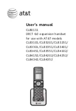 AT&T CL83101 User Manual preview