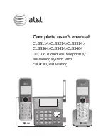 Preview for 1 page of AT&T CL83114 Complete User'S Manual