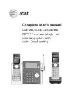 Предварительный просмотр 1 страницы AT&T CL83203 Complete User'S Manual