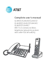 Preview for 1 page of AT&T CL84107 Complete User'S Manual