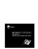 Предварительный просмотр 1 страницы AT&T Definity 7406 Plus User Manual