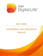 Preview for 1 page of AT&T Digital Life DLC-200C Installation And Operation Manual