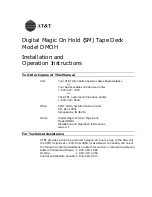 Preview for 4 page of AT&T DMOH Installation And Operation Instructions Manual