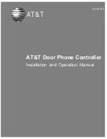 AT&T Door Phone Controller Installation And Operation Manual предпросмотр