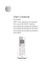 AT&T EL50005 User Manual preview