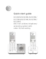 Предварительный просмотр 1 страницы AT&T EL52106 Quick Start Manual