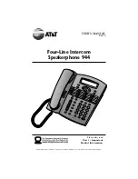 Предварительный просмотр 1 страницы AT&T Four-Line Intercom Speakerphone 944 User Manual