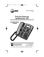 Preview for 2 page of AT&T Four-Line Intercom Speakerphone 955 User Manual