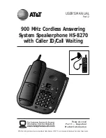 AT&T HS-8270 User Manual preview