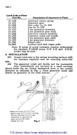 Preview for 2 page of AT&T Leich MAGNETO Installation And Maintenance Manual