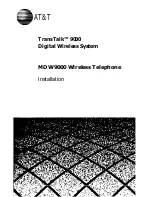 Предварительный просмотр 1 страницы AT&T MDW 9000 Installation Manual