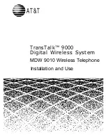 Preview for 1 page of AT&T MDW 9010 Installation And Use Manual