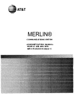 AT&T Merlin 1030 Administration Manual preview