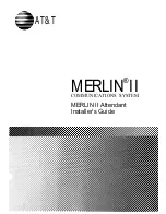 Предварительный просмотр 1 страницы AT&T MERLIN II Attendant Installer'S Manual