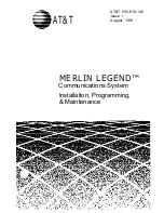 AT&T MERLIN LEGEND Installation & Maintenance Manual предпросмотр